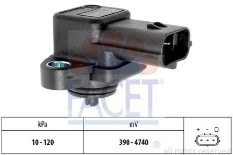 Датчик давления наддува Suzuki Grand Vitara II 1.6 (jb416) (05-15) Facet FACET 10.3042