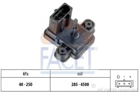 Датчик давления наддува Ford Transit 2.5 DI/TD/TDI (91-) (10.3059) Facet FACET 103059