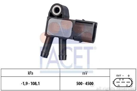 Датчик давления выхлопных газов MB OM646/651 06- (10.3294) Facet FACET 103294