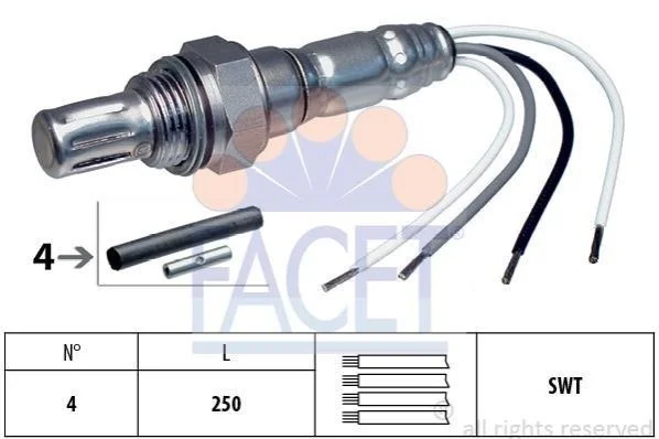 Датчик кисню (лямбда-зонд) Mercedes/BMW/Audi/VW (10.7007) Facet FACET 107007 (фото 1)