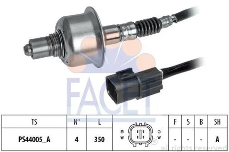 Датчик кислорода (лямбда-зонд) Hyundai Accent/i10/ix20 / Kia Ceed/Rio 1.2/1.4/1.6i 13-> (10.8276) Facet FACET 108276