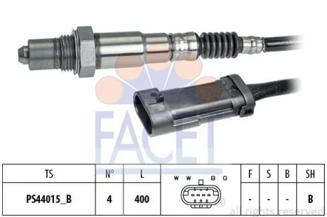 Датчик кислорода Clio II 1.4, 1.6, 2.0 (99-09) Facet FACET 108283