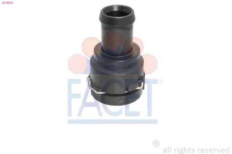 Фланець системи охолодження Audi A3, A5, Q2, Q3 (03-)/Skoda Karoq, Kodiak, Octavia, Superb (05-)/VW Bora, Caddy, Golf, Jetta, Passat (98-) 1.4-2.0TSi, TFSi, 1.6-2.5TDi (26.0022) Facet FACET 260022