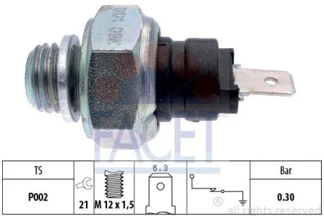Датчик давления масла OM 601/611 >03 (7.0001) Facet FACET 70001