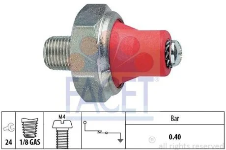 Датчик тиску олії Subaru Forester, Impreza, Outback (08-) 2.0i, 2.5i (7.0014) Facet FACET 70014