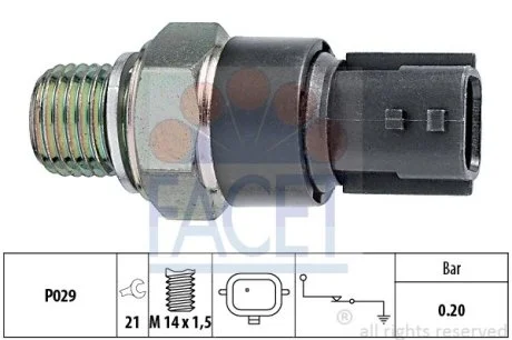 Датчик тиску масла FACET 70189