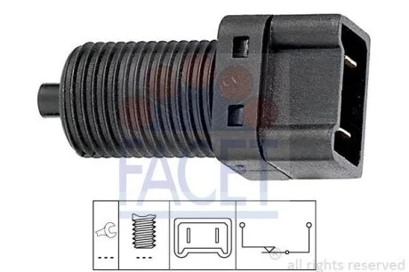 Датчик стоп-сигнала Clio/Laguna//Safrane/Trafic/ Volvo S40 1.0-3.0 88- (7.1075) Facet FACET 71075