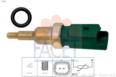 Датчик температури Citroen Berlingo, Jumpy (08-)/Peugeot Boxer, Partner (09-) (7.3399) Facet FACET 73399