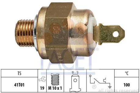 Датчик увімкнення вентилятора VW Golf, Caddy, Jetta, Passat (95-) (7.4132) Facet FACET 74132