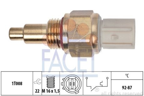 Датчик включения вентилятора FACET 7.5050