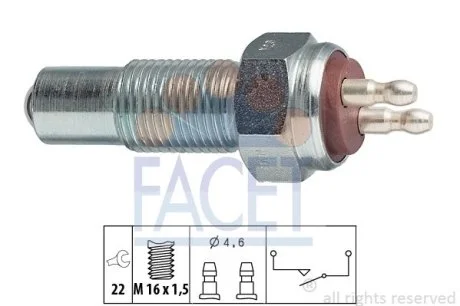 Датчик заднего хода Ford Fiesta ii 1.3 (83-89) Facet FACET 7.6006
