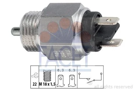 Датчик заднего хода Audi 100/200/80/90/ VW Golf/Passat/Polo 1.0-3.6 74-94 (7.6010) Facet FACET 76010
