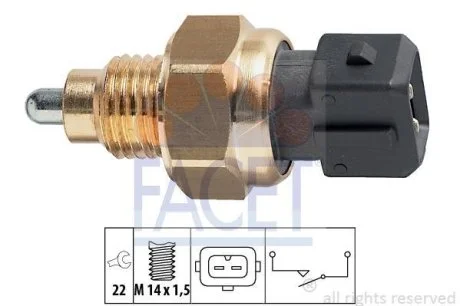 Датчик заднего хода Jumpy 1.9D/Berlingo (кпп.BE3) (7.6108) Facet FACET 76108