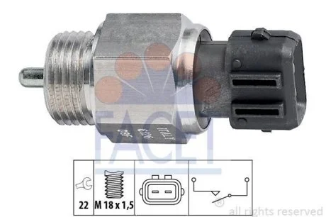 Датчик заднего хода Caddy/Golf III -04/Polo -01 Facet FACET 7.6126