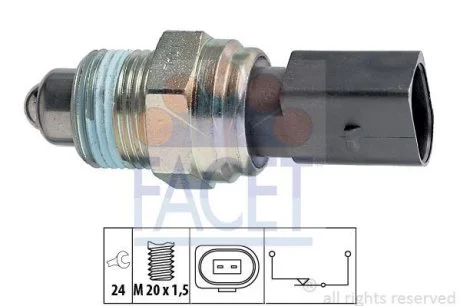 Датчик заднего хода Golf 97-06/Octavia 99-07 Facet FACET 7.6205