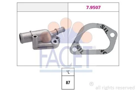 Термостат Jumpy/Scudo/Expert 1.4-1.6i 95- (88C) (7.8155) Facet FACET 78155