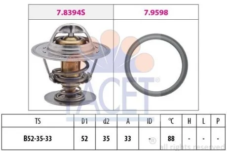 Термостат Transit -00 88C (7.8394) Facet FACET 78394
