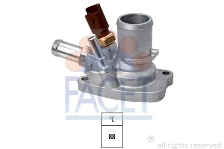 Термостат Fiat Punto van 1.4 (06-13) (7.8672) Facet FACET 78672
