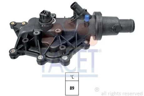 Термостат Renault Megane/Laguna/Clio/Scenic 1.4/1.6i 98- (89C) (7.8705) Facet FACET 78705