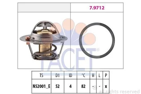 Термостат Mitsubishi Colt vi 1.1 (04-12) (7.8725) Facet FACET 78725