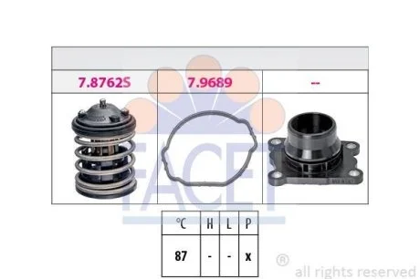 Термостат Bmw X1 sdrive 18 d (09-15) (7.8762K) Facet FACET 78762K