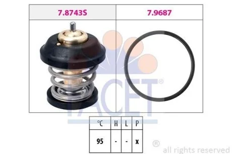 Термостат Audi A4 1.8 tfsi (08-15) (7.8799) Facet FACET 78799