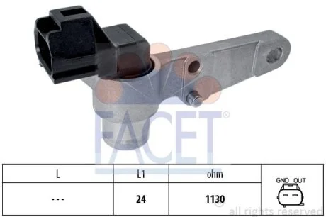 Датчик оборотов коленвала Toyota Camry 2.2 (sxv20_) (96-01) (9.0264) Facet FACET 90264