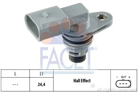 Датчик оборотов коленвала VW/Seat/Skoda FABIA, OCTAVIA 1.0-3.6, 95- Facet FACET 9.0368