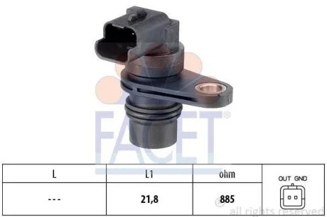 Датчик коленвала FACET 9.0487