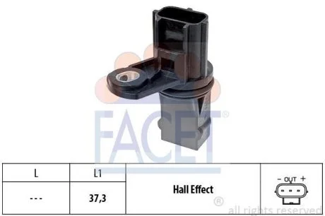 Датчик оборотов коленвала Ford Tourneo connect 1.8 16v (02-13) (9.0498) Facet FACET 90498