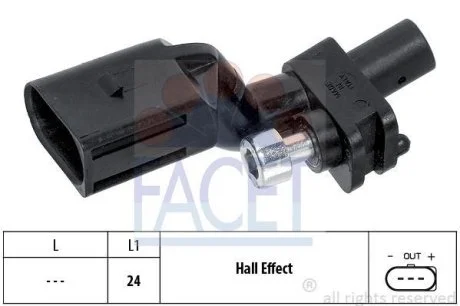 Датчик оборотов коленвала Octavia/VW Crafter/Golf/Jetta/Passat/Touran 1.4-3.2 02-13 (9.0552) Facet FACET 90552