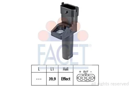 Датчик оборотов коленвала MB Sprinter 3-t 219 cdi / Bluetec (906.111, 906.113, 906.211, 906.213) (09-16) Facet FACET 9.0654