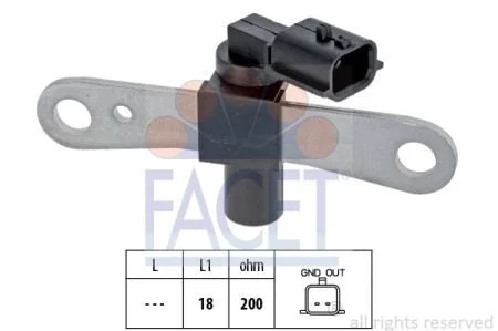 Датчик обертів коленвала MEGANE III/ Dacia LOGAN 1.6/1.6ALK/1.6LPG 06- (9.0658) Facet FACET 90658