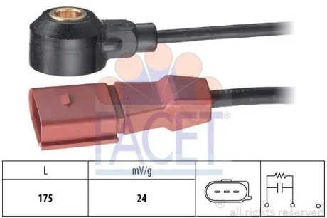 Датчик детонации VW Passat 2.0 fsi (05-10) (9.3173) Facet FACET 93173
