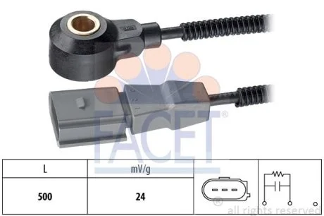 Датчик детонации Audi A5 3.0 tfsi quattro (11-17) (9.3180) Facet FACET 93180