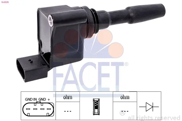 Катушка системы зажигания FACET 9.6535 (фото 1)