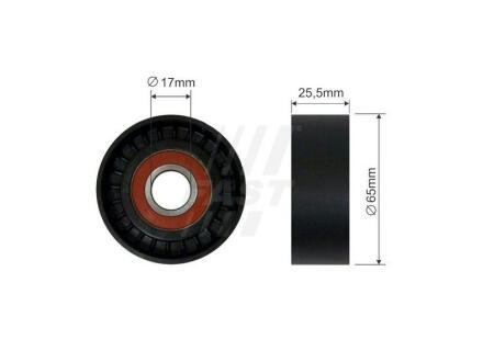 Ролик ремня генератора обводной Fiat Doblo 1.6mjtd, 2.0mjtd (09-) (+ас) FAST FT44574