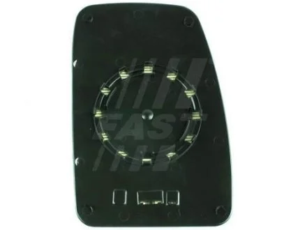 Скло дзеркала ліве верхнє Renault Master (98-) (03-) з підігрівом Fast FAST FT88591