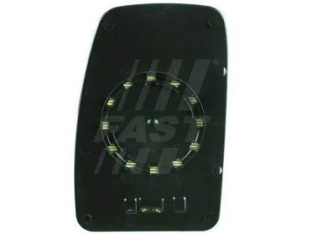 Скло дзеркала праве верхнє Renault Master (98-) (03-) з підігрівом Fast FAST FT88592