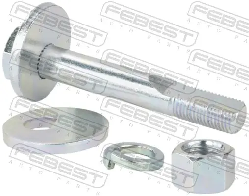 Болт с эксцентриком ремкомплект (болт, шайба, гровер, гайка)) FEBEST 2229002KIT (фото 1)