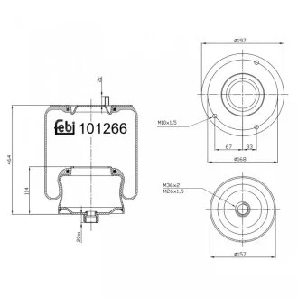 Подушка амортизуюча FEBI BILSTEIN 101266
