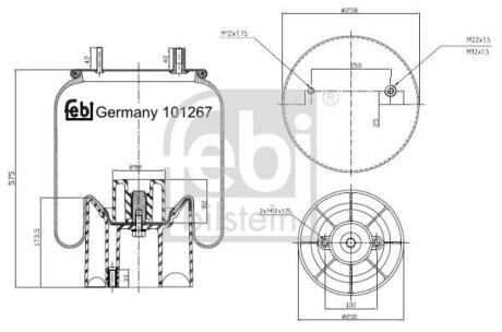 Подушка амортизуюча FEBI BILSTEIN 101267