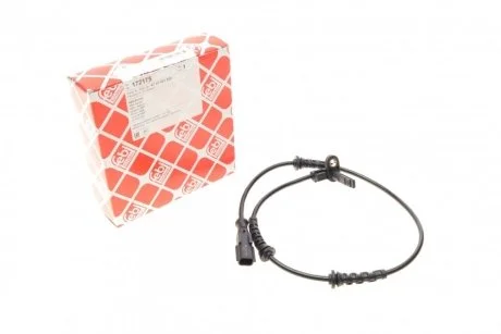 Датчик ABS передн Лів/Прав DACIA DUSTER, DUSTER/SUV NISSAN TERRANO RENAULT ARKANA I, DUSTER, FLUENCE, GRAND SCENIC III, MEGANE, MEGANE III, SCENIC III 1.0-Electric 11.08- FEBI BILSTEIN 172175