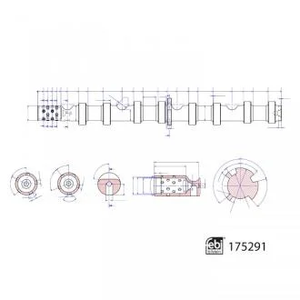 Вал розподільчий FEBI BILSTEIN 175291