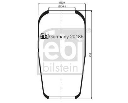 Пневморессорные подвески. FEBI BILSTEIN 20185