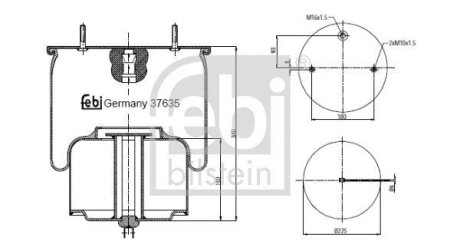 Подушка пневмопідвіски FEBI BILSTEIN 37635