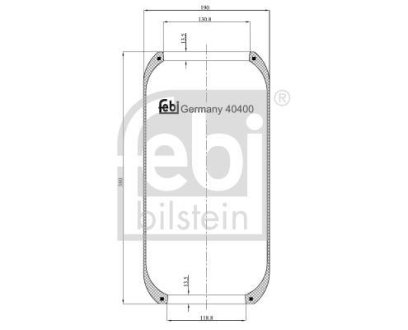 Подушка пневмопідвіски FEBI BILSTEIN 40400