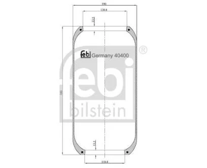 Пневмоподушка FEBI BILSTEIN 40400