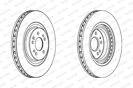 Тормозной диск FERODO DDF1085C-1