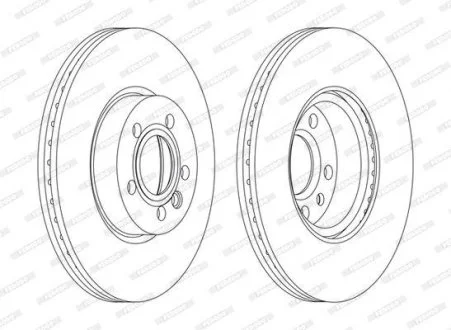 Диск тормозной FERODO DDF1160C